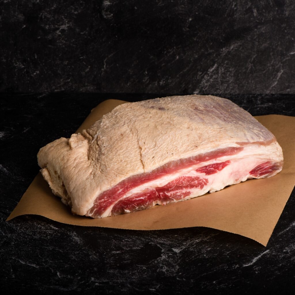 Wet Cured Smoked Beef Bacon Whole