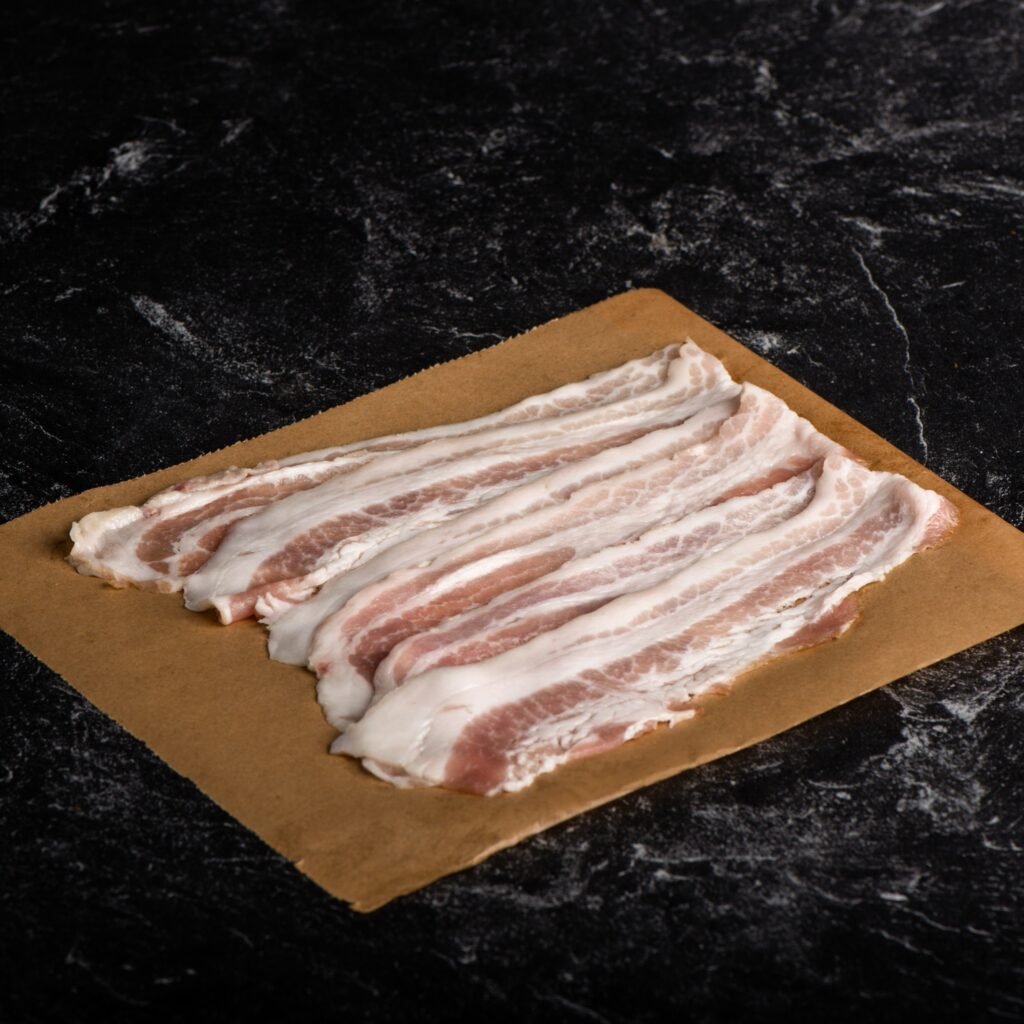 Wet Cured Smoked Pork Bacon Sliced