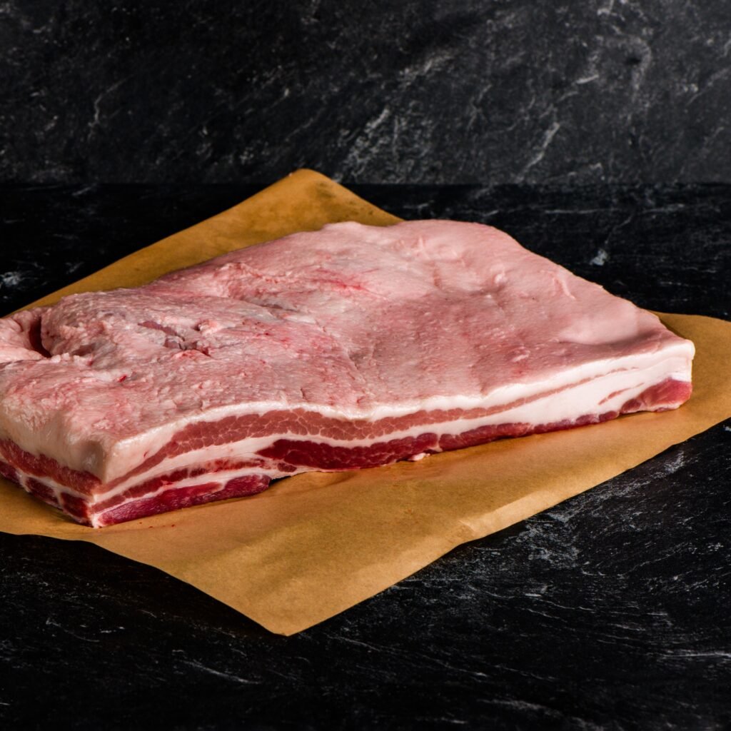 Raw Pork Belly Skin Off
